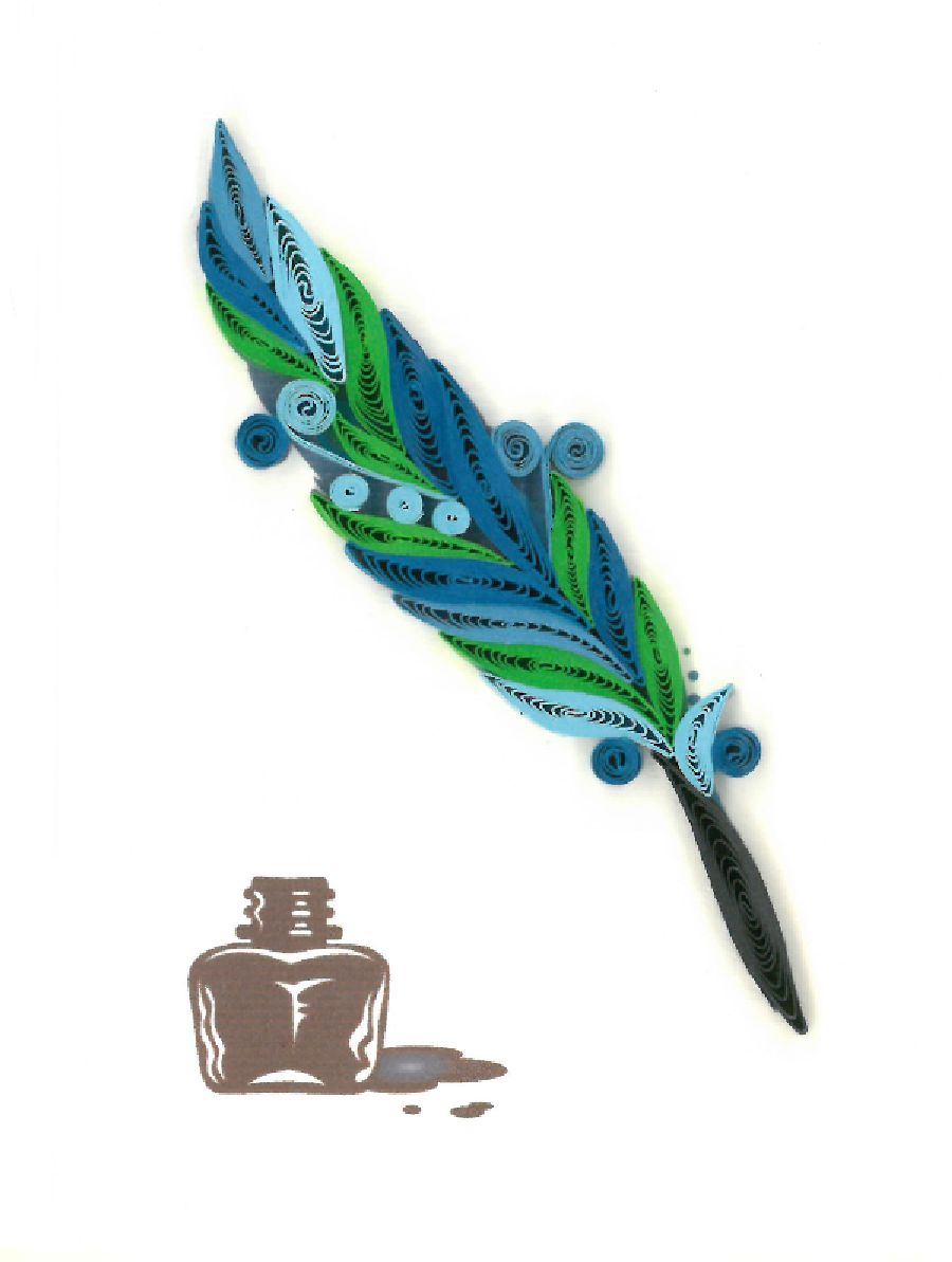 MINI QUILL AND INKWELL